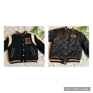 Reversible Harley Davidson Letterman jacket Kids 5
